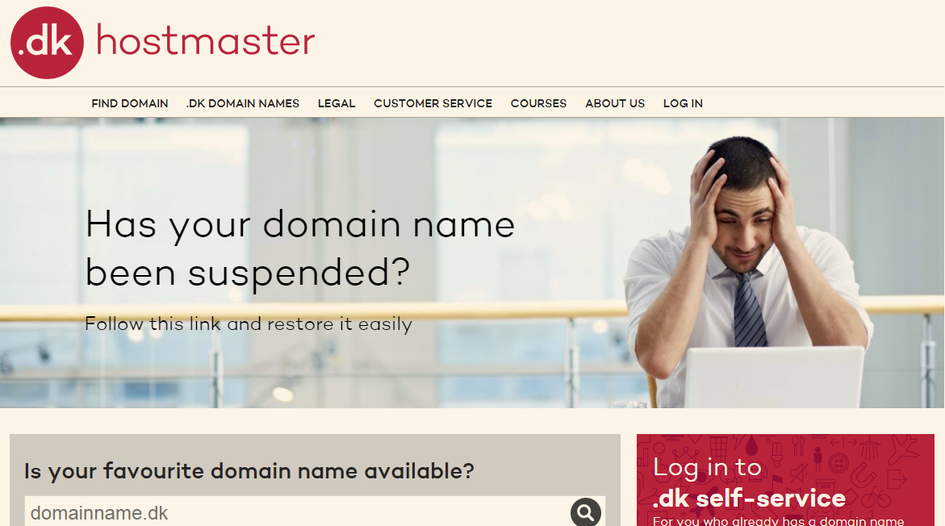 Danish WHOIS registrar breaching GDPR
