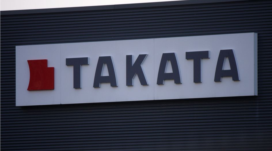 Takata trustee’s insurance claim dismissed after forum dispute