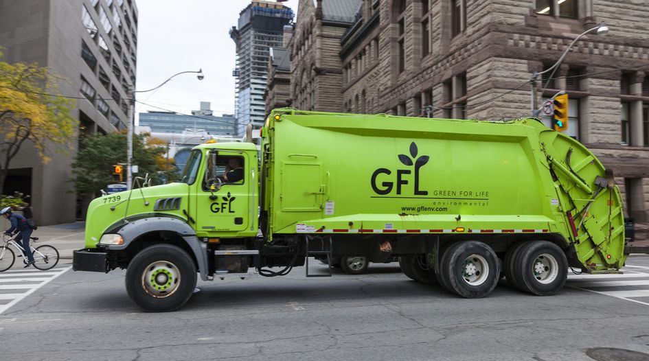 Canada settles waste management merger challenge with divestitures