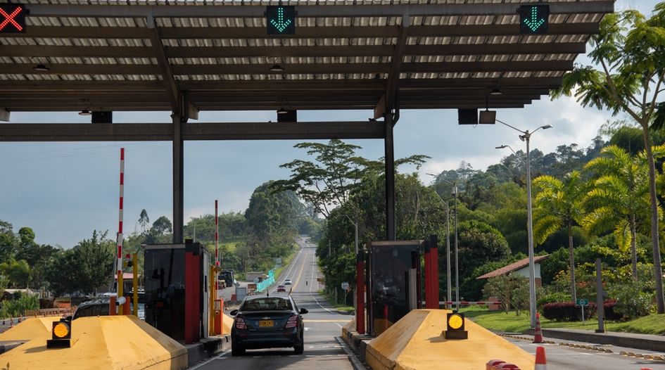 Colombian 4G toll road gets US$332 million credit line