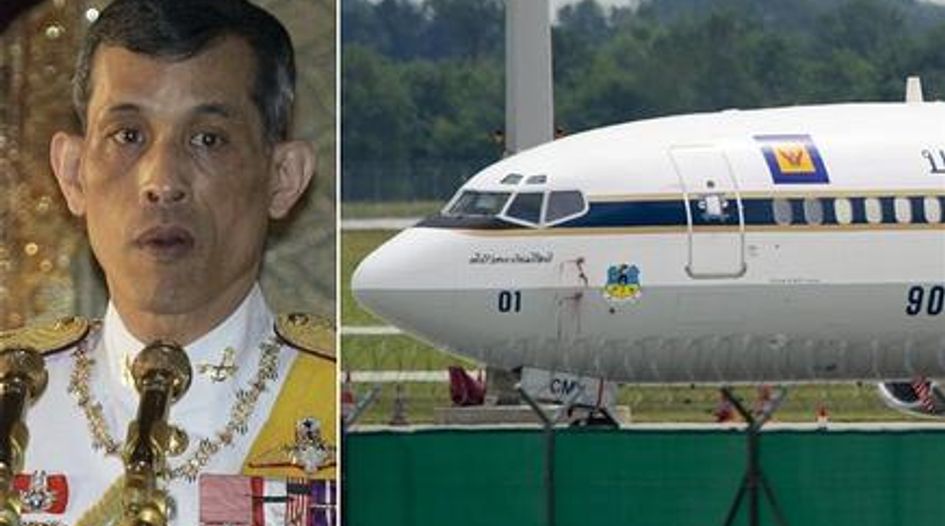 Thai prince recovers plane