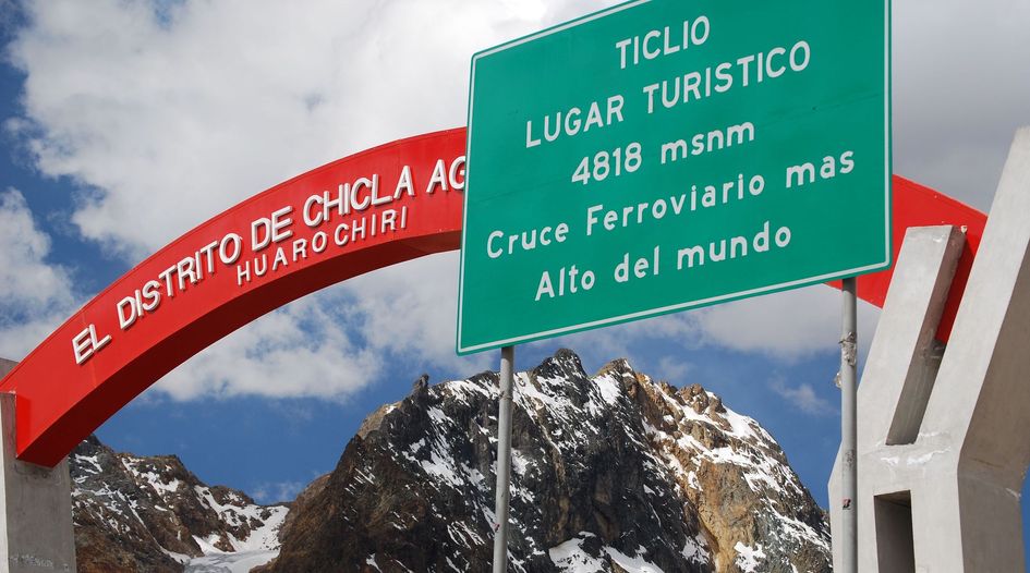 Peru hit with claim by road concessionaire