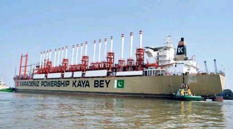 Pakistan changes counsel in power ship claim