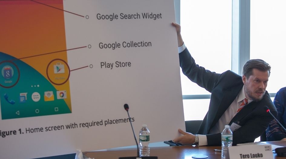 Google and FairSearch counsel spar over app blocking and Russian charges