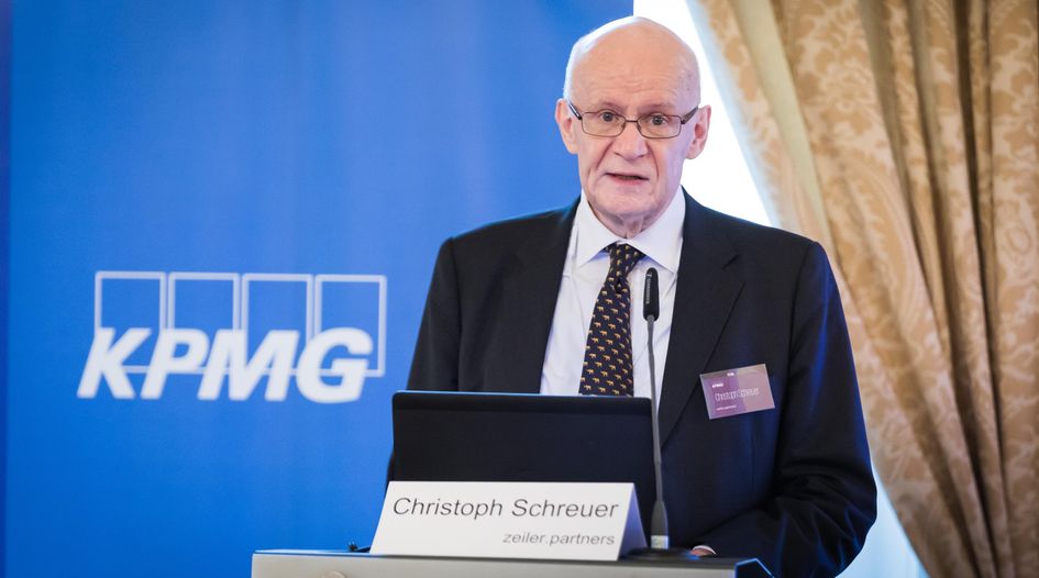 There's "no alternative" to investment arbitration, says Schreuer