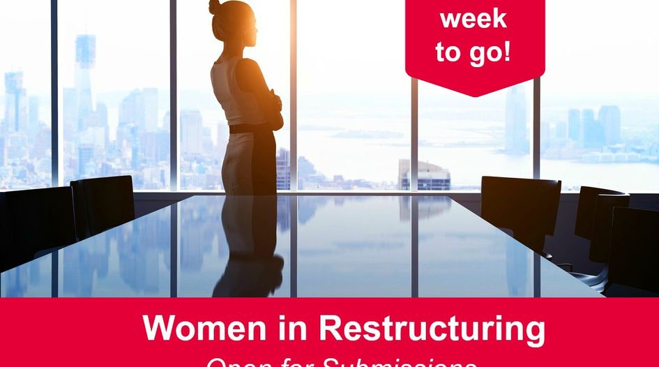 Women in Restructuring – one week to go