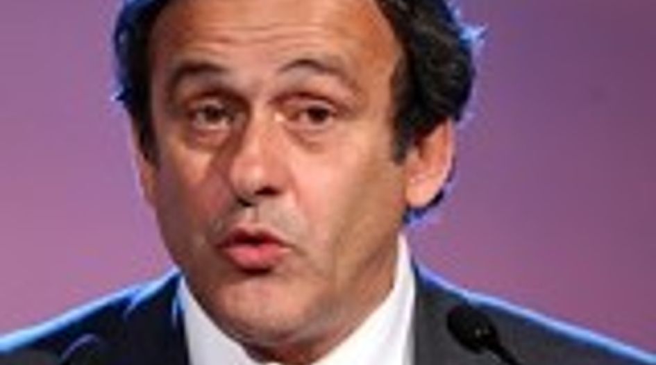 Platini calls for football salary cap