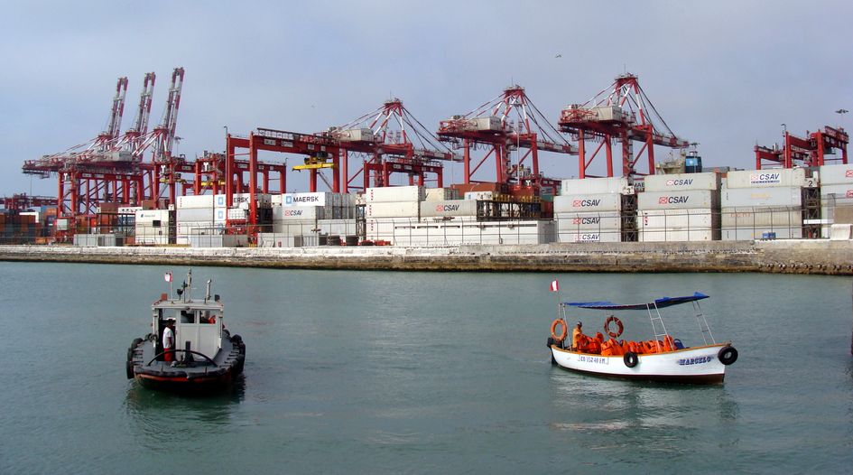 Peru settles port dispute with Maersk