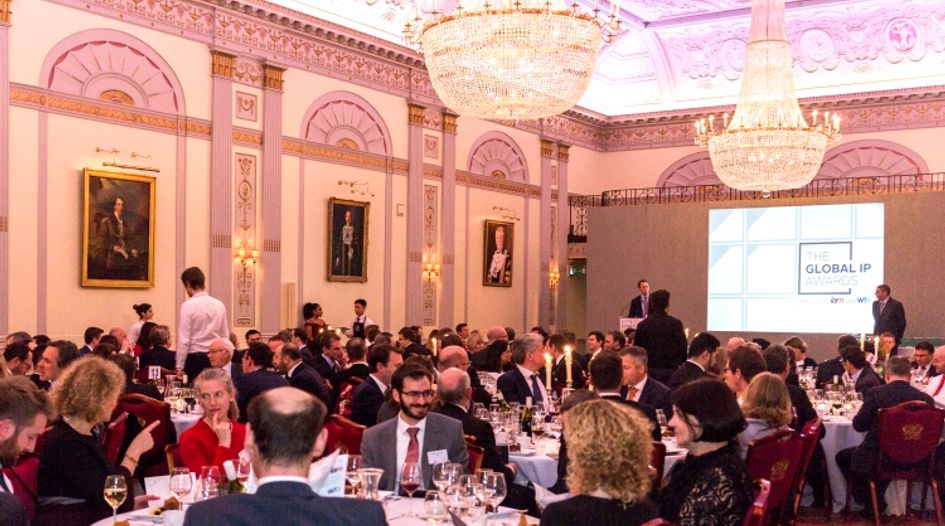 Winners of the inaugural Global IP Awards named at gala dinner in London