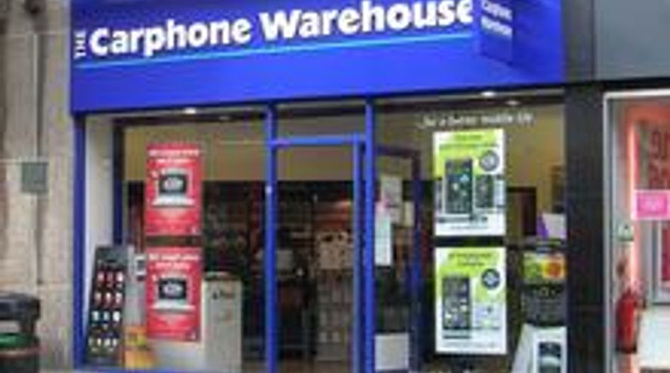 Carphone Warehouse/Dixons merger raises possible mobile devices overlap