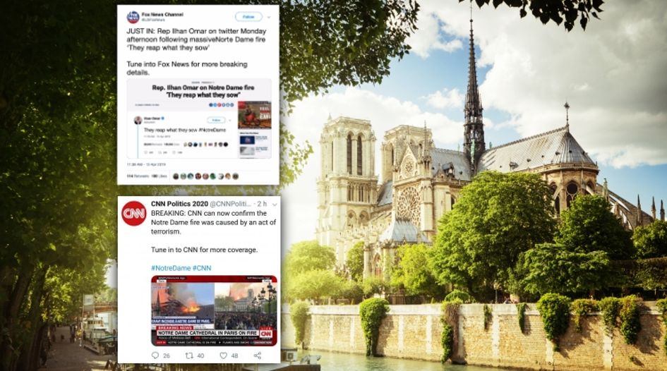 Notre Dame misinformation highlights brand protection challenge for media organisations