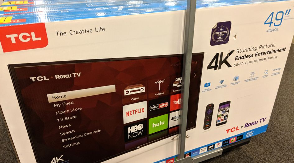 Canon sues TCL over TVs equipped with Roku operating system