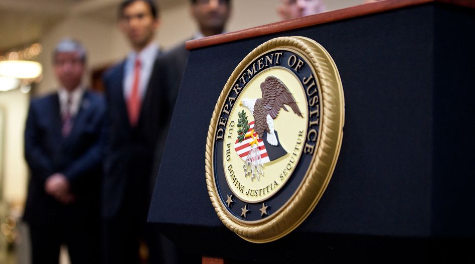 DoJ hires compliance specialist to improve corporate enforcement