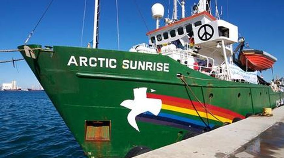 Tribunal appointed in Arctic Sunrise case