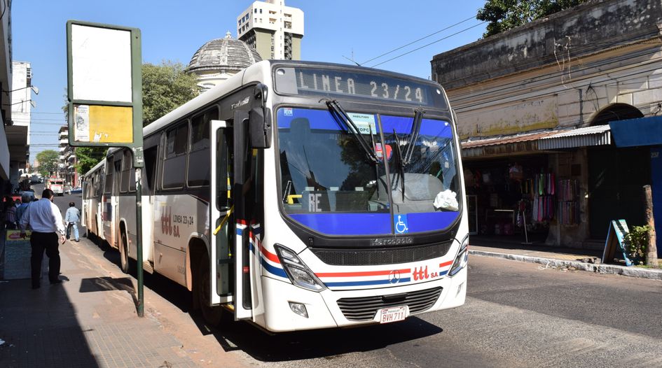 Paraguay faces claim over stalled bus network