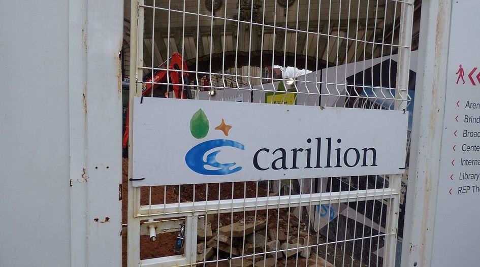Goodmans advising insurance company on takeover of Carillion Canada