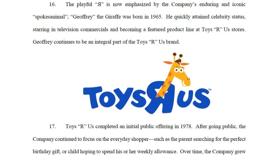 Toys "R" Us files Chapter 11 case in US to restructure US$5bn in debt