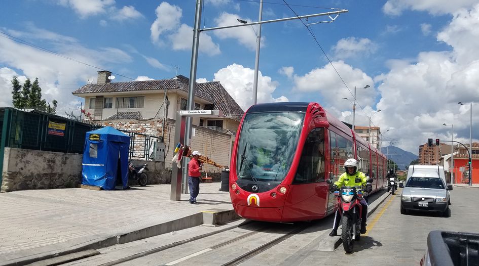 Ecuador tram disputes on track at ICC