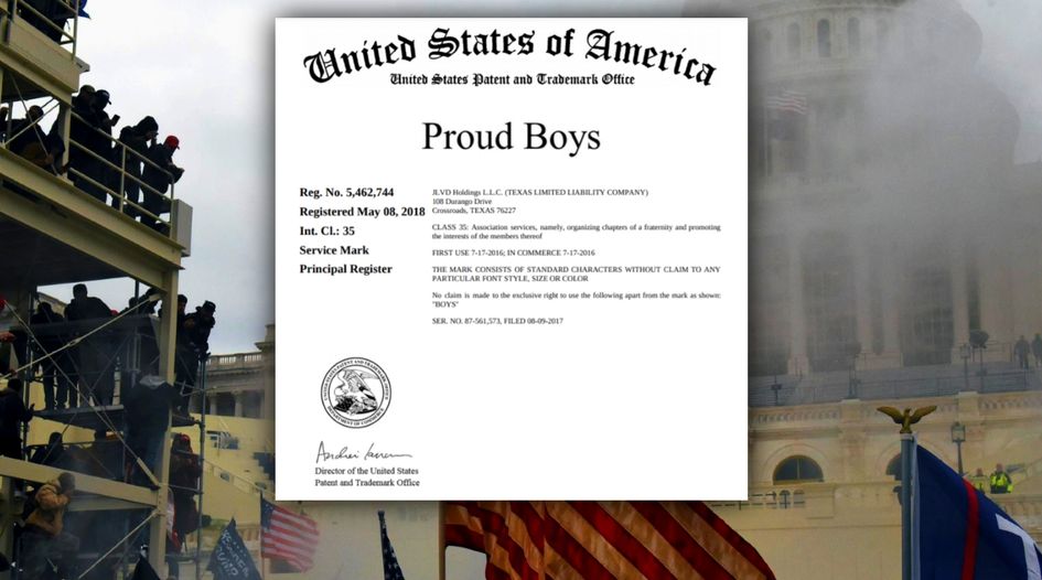 PROUD BOYS trademark owner surrenders registration weeks after Capitol riot