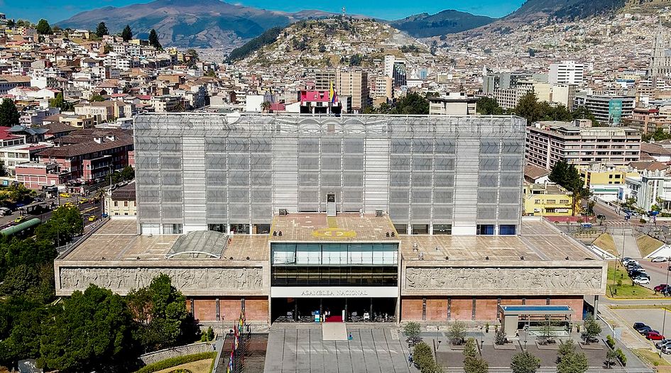 Ecuador legislature condemns decision to rejoin ICSID