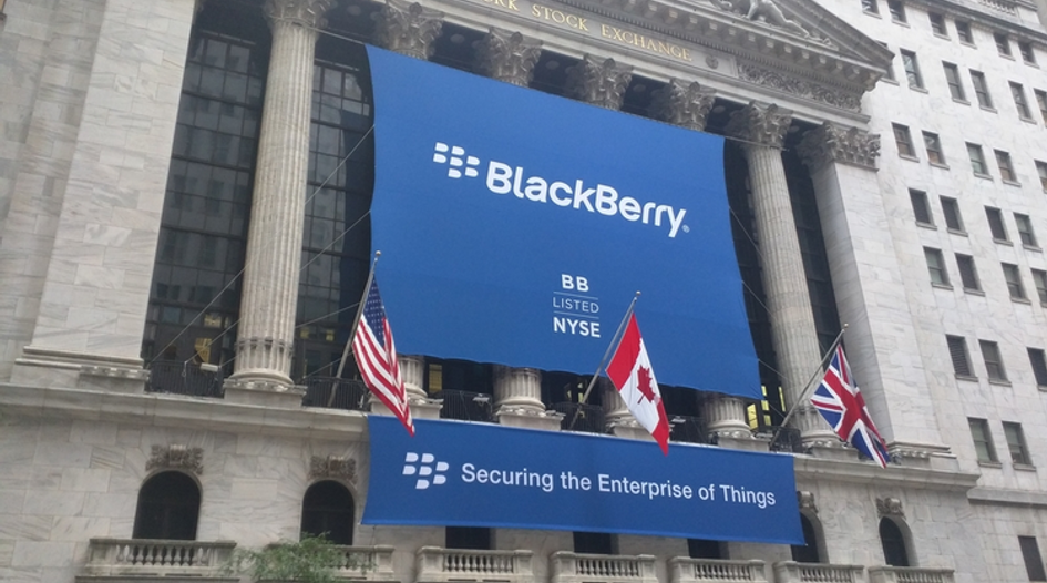 BlackBerry portfolio sold for $600 million to SPV led by US-based patent market insider