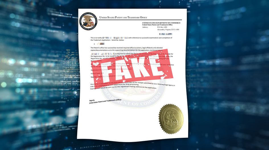 Completely bogus” USPTO document revealed as concern grows over low-cost  filing agencies - World Trademark Review