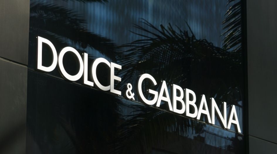 Dolce and discount gabbana trademark