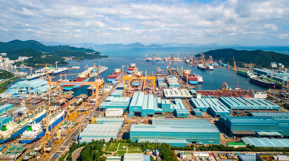 Korean shipbuilder faces claim from Russian clients
