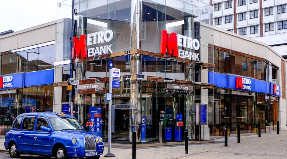 Linklaters leads UK’s Metro Bank in Sunday night refinancing deal