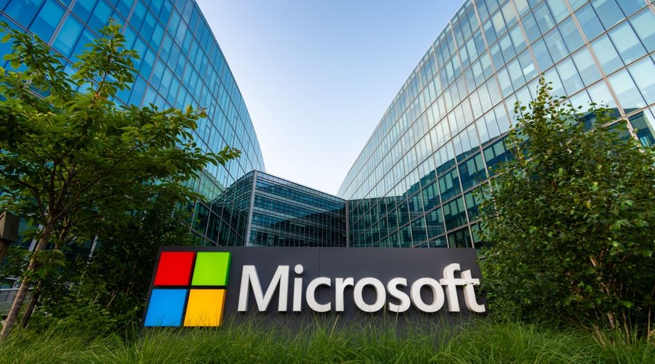 Big Five tech US litigation data: Microsoft