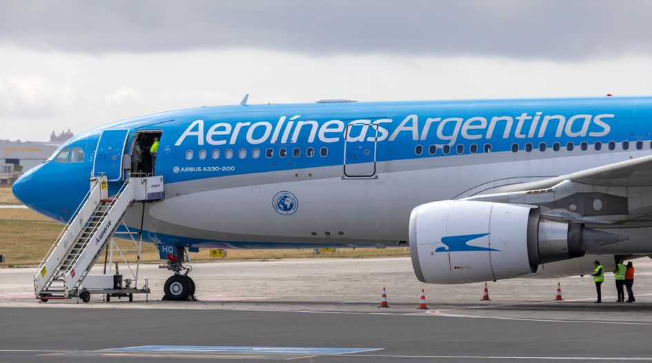 Argentine airline award enforced in US