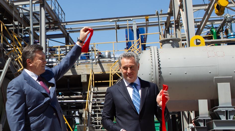 Russian TV station enforces against Firtash group