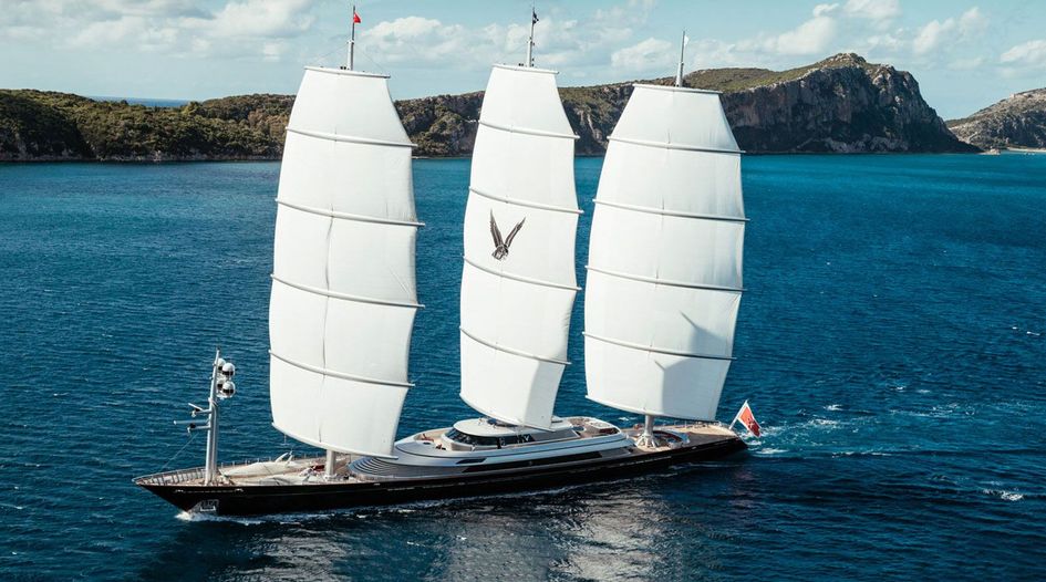 "The Maltese Falcon" superyacht award overturned in London
