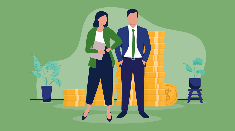 Which law firms led in the financial sector in 2025?